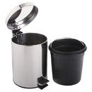 Basurero 5 Litros Metal Gris