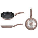 Sarten 24 Cm Aluminio Rosado
