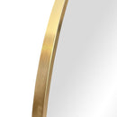 Espejo Decorativo Forma Redonda 90X90 Cm Dorado