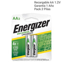 Pack De 2 Pilas Recargables Aa 2000 Mah 1,2V