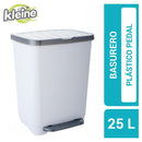Basurero 25 Litros Plastico Blanco