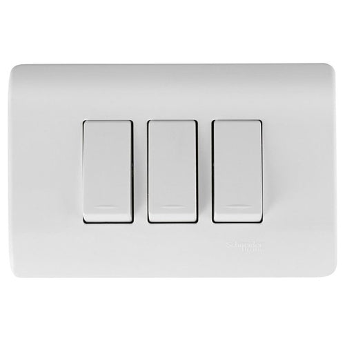 Interruptor triple 9/32 16 A Genesis Blanco