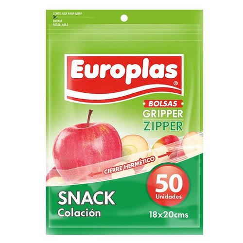 Pack De 50 Bolsas Hermeticas Colacion Transparente
