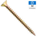 Tornillo Tirafondo Madera 2 Pulg 9 Mm 12 Unidad(Es)