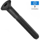 Perno parker cabeza plana M8-1.25x50 mm pavonado 2 unid