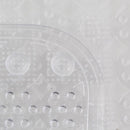 Piso de Ducha Antideslizante Masaje 38x76 cm PVC Transparente
