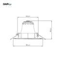 Spot Led Empotrado Plastico Blanco
