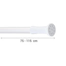 Barra extensible 75 a 115 cm aluminio.