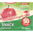 Pack De 50 Bolsas Hermeticas Colacion Transparente