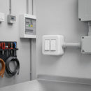 Interruptor doble 9/15 16 A Genesis blanco..