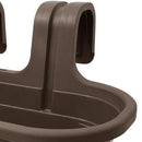 Jardinera Para Baranda De Polipropileno 25X25 Cm Cafe
