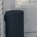 Basurero Relieve 12 Litros Metal Negro