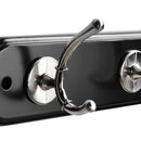 Percha 2 Ganchos Zinc Negro/cafe
