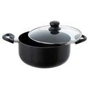 Olla de Aluminio 24 cm 4 l Negro