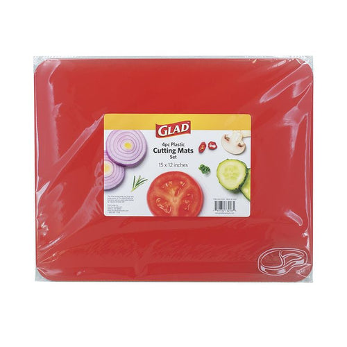 Set 4 Tablas Para Picar De Plastico 30X38 Cm Rojo