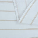 Set 3 Panos De Cocina Rectangular 40X60 Cm Liso Taupe/Blanco