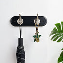 Percha 2 Ganchos Zinc Negro/cafe
