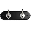 Percha 2 Ganchos Zinc Negro/cafe