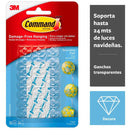Mini Ganchos Decorativos Transparentes 20 Unidades