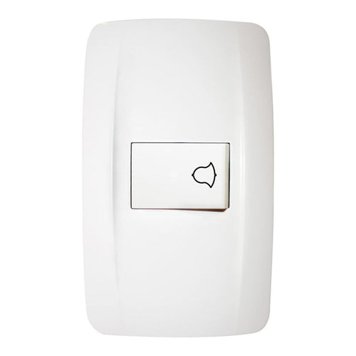 Interruptor Pulsador 10 A Blanco