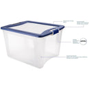 Caja Organizadora 48X36.1X58 Cm 71 L Transparente