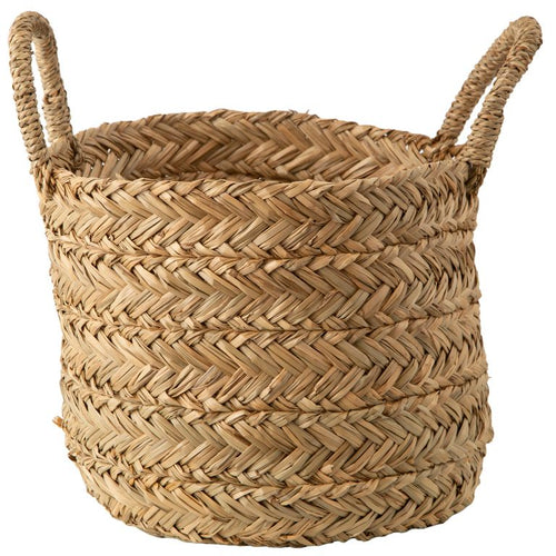 Canasto Decorativo Quilca Hierba Marina 31X21X31 Cm
