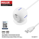 Alargador Esfera + 2 Usb 3 Toma(S) 2 M Blanco