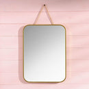 Espejo rectangulo 30x40 cm dorado