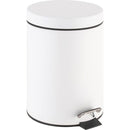 Set de 2 Basureros Metal 5 litros Blanco