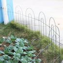 Set De 7 Cercos Para Jardin Metal 0.44X0.585 Metros Verde