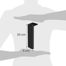 Pata aluminio laila 40x120mm negra