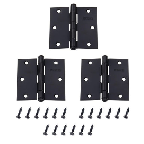 Pack 3 Unidades Bisagra 3X3'' Negro