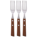Set 3 Tenedores Tramontina Mango Madera