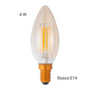 Ampolleta Led Vintage Vela 4 W E14 440 Lm Luz Calida