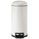 Papelero 10 Litros Metal Blanco Mate