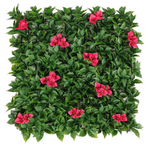 Jardin vertical flores rosa 50x50cm
