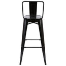 Taburete Tolix Negro 101x44.5x43.5 cm