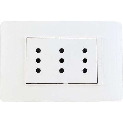 Enchufe 10A Triplex Luzica Bco