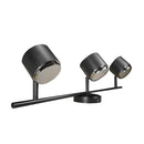 Barra Led Kivu 3 Luces Metal Negro