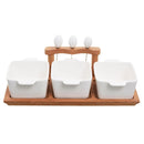 Set de picoteo base madera