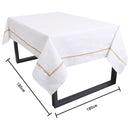 Mantel Cuadrada 180x180 cm Algodon Blanco