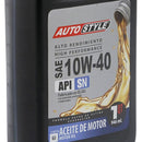 Lubricante Autostyle 10W40 Sn Para Motor Bencinero 946 Ml