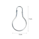 Set De Ganchos Para Cortina De Bano 12 Unidades Gris