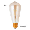 Ampolleta Led Vintage Pera 4 W E27 440 Lm Luz Calida