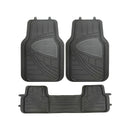 Set de Cubrepisos Antideslizante Universal Negro/gris 3 Piezas