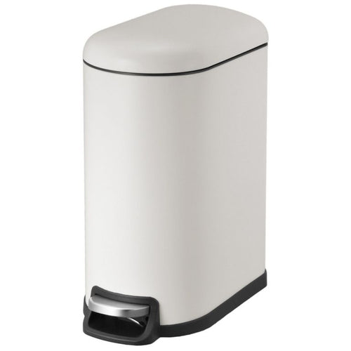 Papelero 10 Litros Metal Blanco Mate