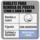 Sello goma espuma 12x9mm x 6 m