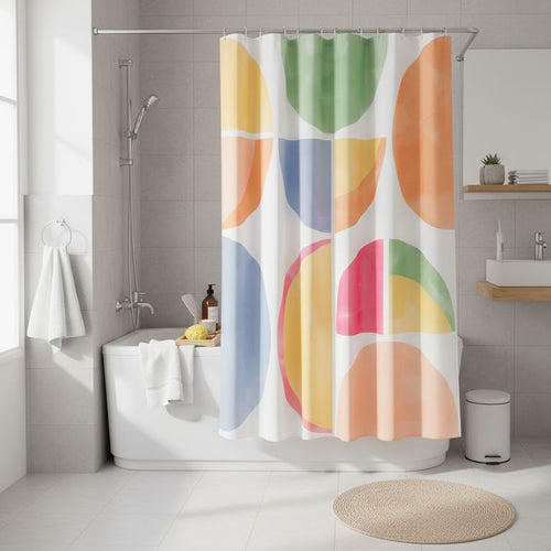 Cortina Bano Tela Blocks 178x180 cm