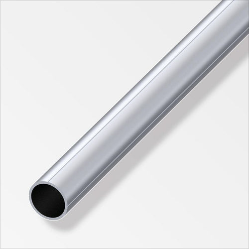 Tubo Redondo 23. 5 Mm Largo 100 Cm Decorativo Plateado