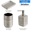 Vaso Striation Plata
